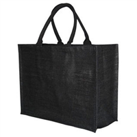 Environmentally Friendly Reusable Black Jute Bag